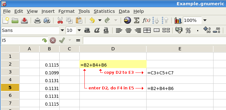 openoffice calc absolute reference