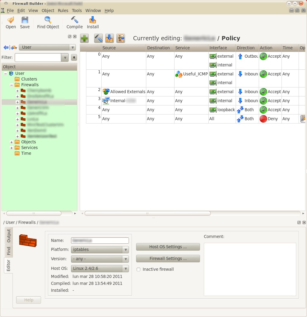 firewall builder allow web server access