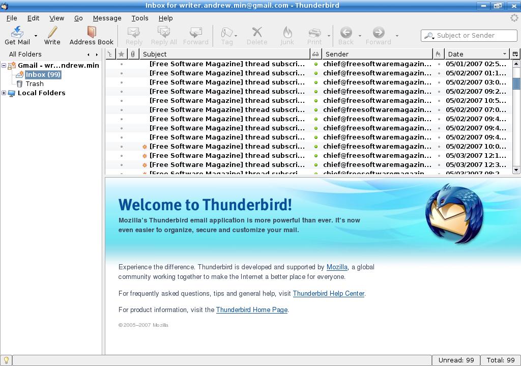 mozilla thunderbird download extensions
