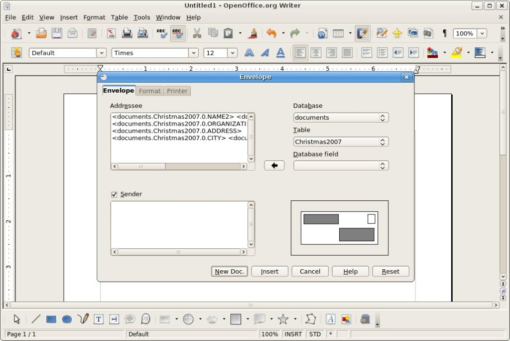 openoffice documents as email