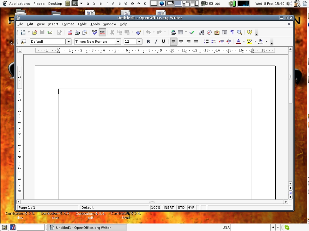 how to draw a line in openoffice writer