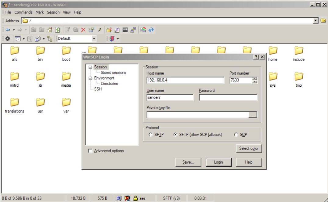 winscp commands