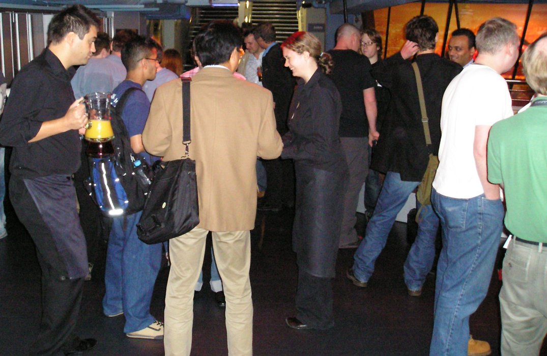 Eating, drinking, mingling and being merry