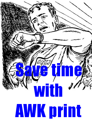 Save time with AWK print