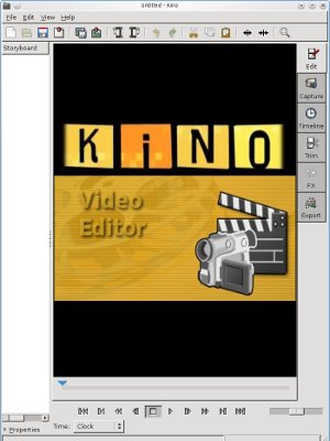 Video editing with Kino: Simple, but very limited